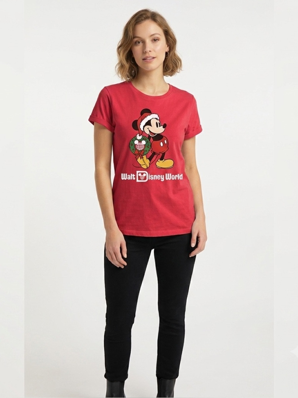 Walt Disney World Resort Santa Mickey Tee Shirt